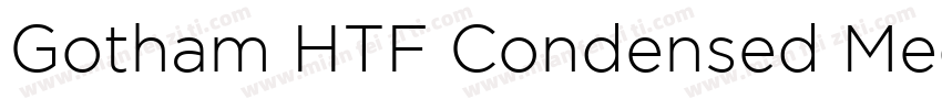 Gotham HTF Condensed Medium字体转换